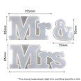 thumbnail image 2 of Moldes De Resina De Silicona Con Letras Mr Y Mrs Para Decoración De Boda Diy, Molde De Fundición Epoxi Con Combinación De Palabras En Inglés Eigraketly TO005089-00, 2 of 7