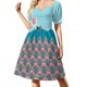 thumbnail image 2 of Vestido de manga corta de la película Tiburón, vestido holgado de verano, vestido de fiesta de lujo para mujer, vestidos de verano para mujer, 2 of 7