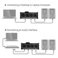 thumbnail image 4 of Passive Monitor Controller with XLR 3.5mm Inputs Outputs Supports Attenuation Control Mute Function, 4 of 4