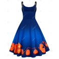 thumbnail image 2 of Vestido de talla grande con correas de Halloween con estampado de calabaza Rosegal  Suéteres Cárdigans, 2 of 5