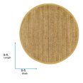 thumbnail image 3 of Livabliss x Becki Owens Calla Cottage Texture Area Rug,8' Round,Natural, 3 of 12