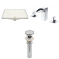 thumbnail image 1 of American Imaginations 20.75-in. W Rectangle Bathroom Undermount Sink Set In Biscuit - Chrome Hardware - Overflow Drain Incl. AI-27022, 1 of 8