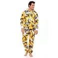 thumbnail image 2 of Skylinewears Mens Hooded One Piece Pajamas Adult Non Footed Printed Jumpsuit Sleepwear, 2 of 7