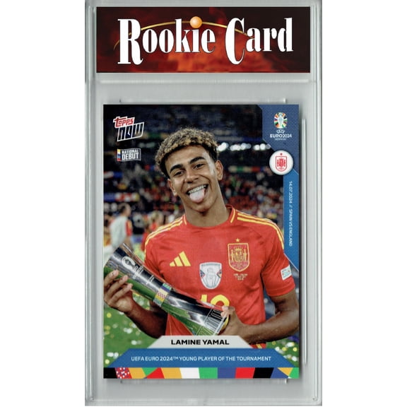 Certified Mint  Lamine Yamal 2024 Topps Now #62 Best Young Player Rookie Card Spain