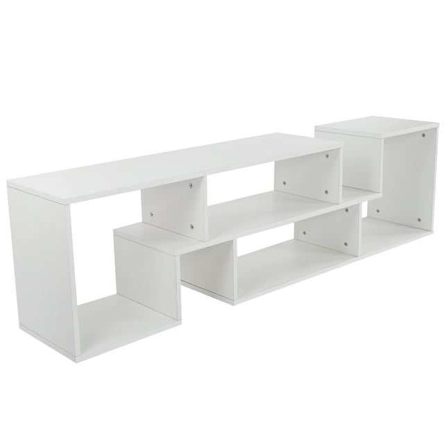TV Table, TV Console Stand Modern TV Table Bookcase Storage Shelf Media Rack Sofa Table Home Living Room Decoration