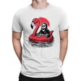 thumbnail image 2 of Grim Reaper on Flamingo Float Men's T-shirt, 2 of 3