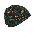thumbnail image 3 of Xecao Deers In The Forest Print Knit Hat,Winter Beanie for Men Women, Beanie Soft Warm Ski Stocking Cuffed Cap, 3 of 7