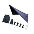 thumbnail image 5 of Dualoai Camping Tarp Accessories Lightweight Hammock Canopy for Picnic Travel Hiking Black, 5 of 9