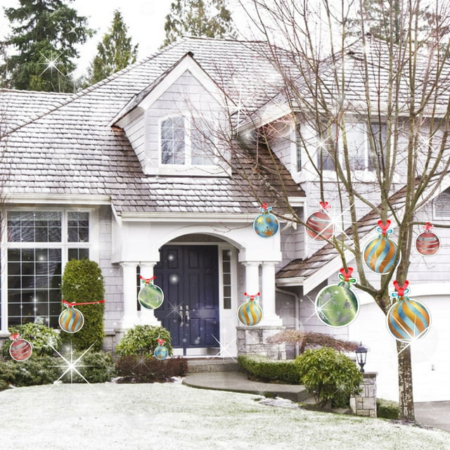 VictoryStore 2D Jumbo Christmas Ornaments Hanging Decorations, Indoor