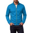 thumbnail image 2 of Mens Zip Up Sweatshirt Without Hood Fall Fashion Jackets Zipper Mock Neck Coat Casual Long Sleeve Top With Pockets, XL, 2 of 7
