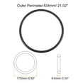 thumbnail image 2 of Uxcell Universal Sewing Machine Motor Stretch Belt Thick 21" (534mm), 2 of 5