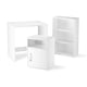 thumbnail image 1 of Set Escritorio, Librero y Archivero de Madera Kingshouse Moderno Multifuncional Muebles Organizador blanco, 1 of 8