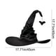 thumbnail image 3 of Sombrero de bruja negro plisado con ala ancha y puntiagudo | Accesorio de disfraces de Halloween para mujeres | Bloqueador solar plegable | Gorra de Mago para la Fiesta de Cosplay | 1 pieza, 3 of 6