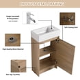 thumbnail image 5 of beingnext  16"/18" Bathroom Vanity with Sink for Small Bathroom,Single Sink Freestanding Bathroom Vanity with Soft Close Door 18.1"W x 10"D x 33.8"H -, 5 of 5