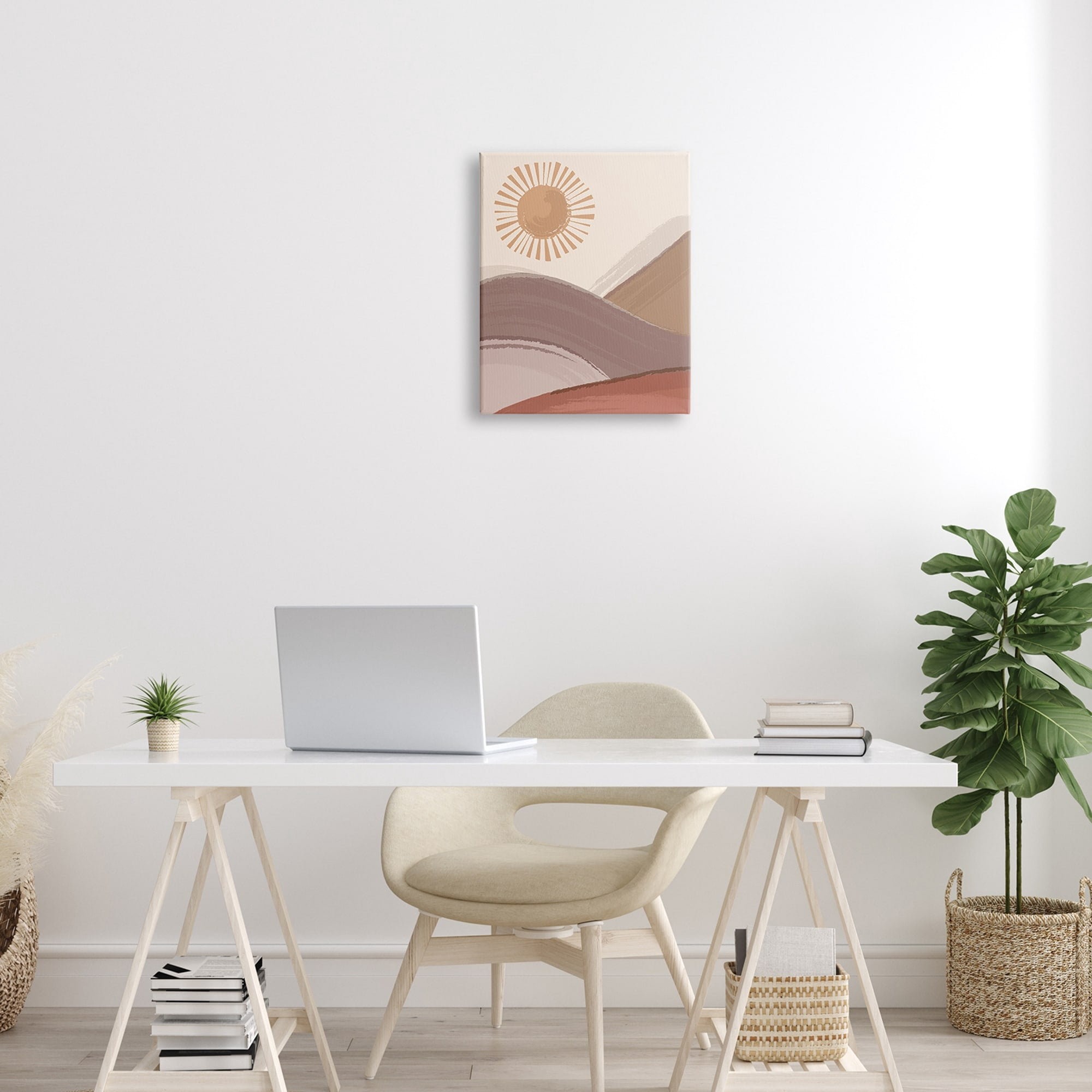 Stupell Industries Sun Rise Sandy Dunes Landscape Bohemian Children's Illustration,30 x 40, Design by Lisa Perry Whitebutton