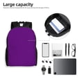 thumbnail image 5 of Rocae Purple print Computer bag with separate compartment, suitable for 15 inch laptop backpack, gift for men and women, 5 of 8