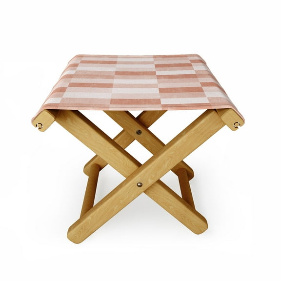 Society6 Little Arrow Design Co Cosmo Tile Terracotta Folding Stool