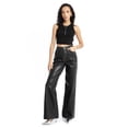 thumbnail image 1 of Jeans Con efecto metálico Roman Fashion 6725 Negro Wide Leg, 1 of 3
