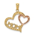 thumbnail image 3 of 14k Yellow & Rose w/Rhodium DC Mom in Heart w/Heart Pendant in 14k Yellow and White Gold, 3 of 3