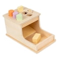 thumbnail image 4 of Juguete clasificador de formas Montessori, caja clasificadora de formas, 6 bloques geométricos, juguete de actividad clasificador de formas para niños, 4 of 9