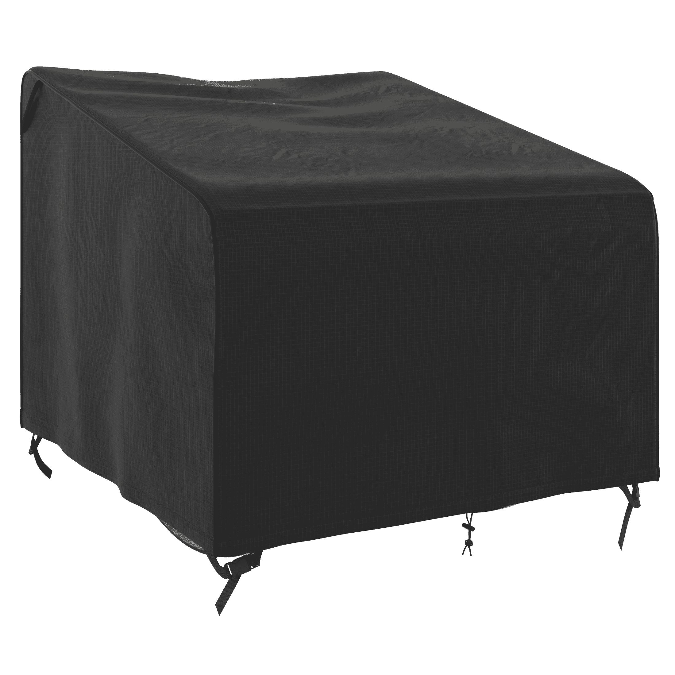 Housse de chaise de patio surdimensionnée noire 101,6 cm x 114,3 cm x 86,4 cm avec fermetures à boucle Mainstays