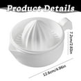 thumbnail image 2 of 1Pc Household Manual Juicer,Plastic Manual Lemon Citrus Fruit Squeezer and Juicer,Tangerine Citrus Juicer Manual Juicer for Kitchen,Lemon Lime Squeezer with Comfortable Grip Handle,White,5x2.83", 2 of 8