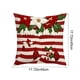 thumbnail image 3 of Herunwer Christmas Snowman Reindeer Gloves Eucalyptus Throw Pillow Covers, Winter Holiday Stripes Cushion Case Decoration for Sofa Couch, 3 of 6