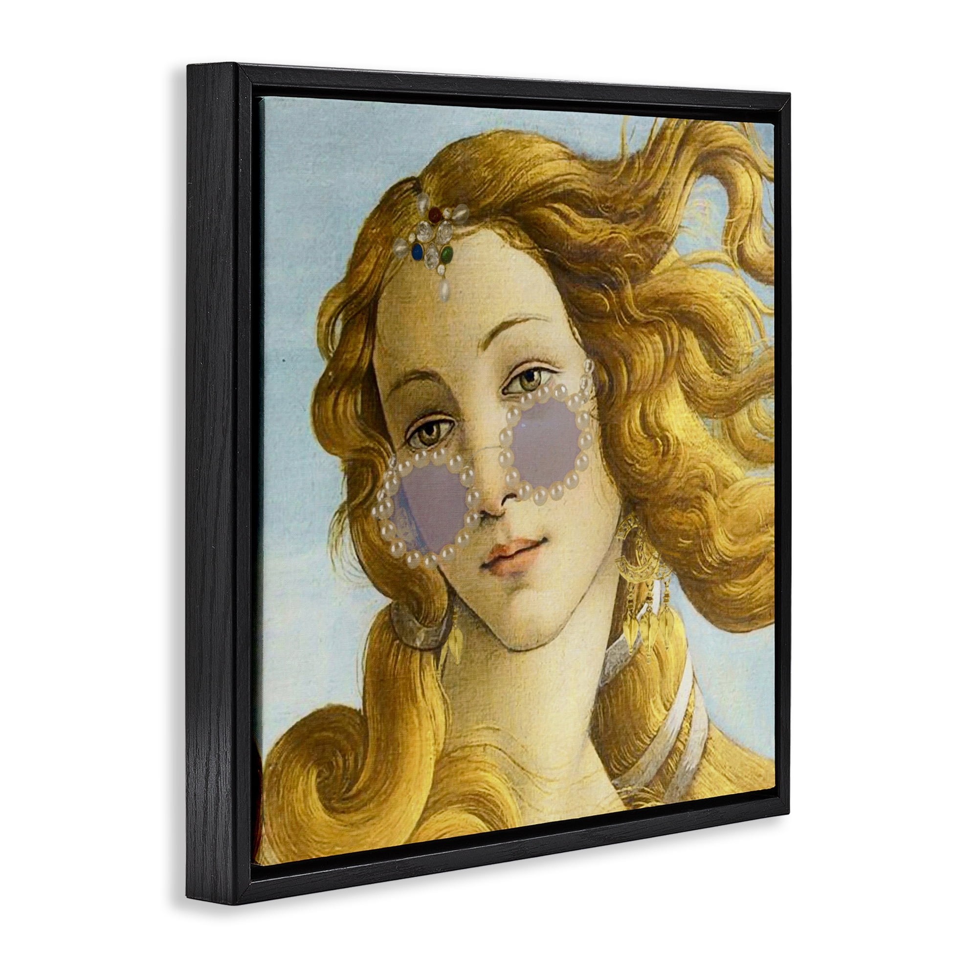 Stupell Industries Modern Day Venus Shades Black Framed Floater Canvas Wall Art, design by Grotto Studios