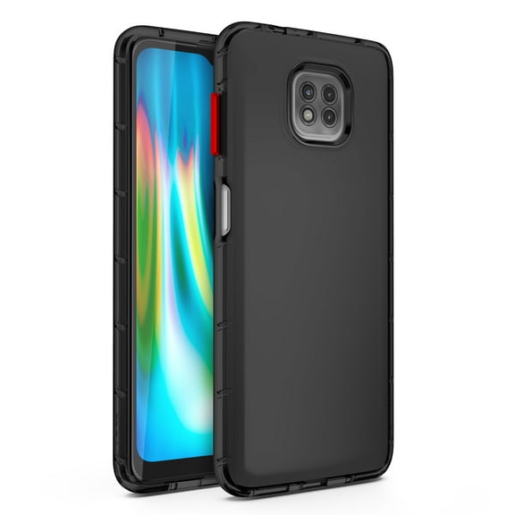 ZIZO SURGE Series for Moto G Power (2021) Case - Sleek Clear Case Customizable Buttons - Smoke