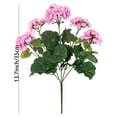 thumbnail image 4 of Artificial Geraniums Outdoor Flowers, Fake Silk Plants with Blooms, UV Resistant Plastic Greenery, Spring Floral Decor, Artificial Flowers for Garden Porch Planter Decoration, 4 of 7