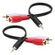 thumbnail image 1 of Paquete de 2 cables de audio EBOOT de 15 cm y 3,5 mm macho a 2 RCA macho, 1 of 4