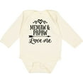 thumbnail image 3 of Inktastic Memaw and Papaw Love Me Girls Long Sleeve Baby Bodysuit, 3 of 5