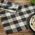 thumbnail image 2 of Park Designs Black Buffalo Check Yarn Placemat Set of 4, 2 of 4