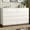 White, variant on Selooye White Wood Dresser, 6 Drawer Dresser for Clothes Storage,Bedroom, Modern White Dresser with Wide Drawers, Wide Wooden Chest Drawers for Living Room, Entryway, TV Stand