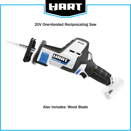 HART 20-Volt Brushless One-Handed Battery-Powered Reciprocating Saw (Battery Not Included)