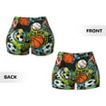 thumbnail image 5 of Vsdgher Balls print Workout Shorts for Women Seamless Soft Smooth Gym Yoga Scrunch Active Exercise Fitness Shorts, 5 of 8