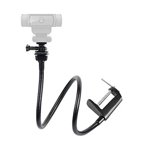 25 Inch Flexible Jaw Long Arm Swivel Clamp Clip Mount Holder Stand For Logitech cam C925E