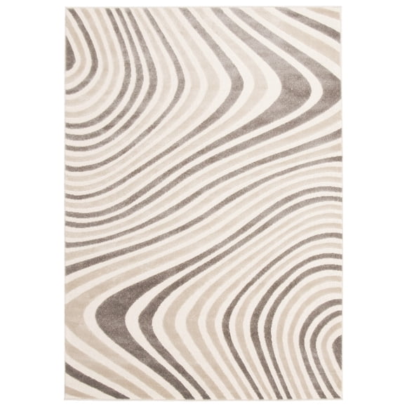 Tapis en Polypropylène Ivoire Zuma 4 Pieds7 Pouces x 6 Pieds7 Pouces