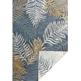 thumbnail image 3 of JONATHAN Y SAVANNAH 4 x 6 Area Rug, Calypso Coastal Palm Frond Machine-Washable Reversible - Cream/Navy, SVH108A-4, 3 of 7