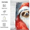 thumbnail image 2 of The Christmas Theme Pattern Shower Curtain for Bathroom Shower Curtain Set with 12 Hooks Waterproof Fabric Bath Curtain for Bathtub Restroom Decor, 72 X 72 in, 2 of 6