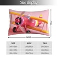 thumbnail image 2 of Fotbe Colorful Cartoon Biplane Funda de Almohada Decorativa Estilo Occidental, Lujo en Algodón, Fundas para Almohadas King, Cojín Estampado para Decoración del Hogar-14"x20", 2 of 6