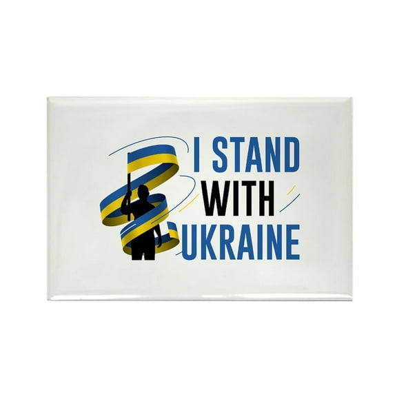 CafePress - I Stand With Ukraine - Rectangle Magnet, 2"x3" Refrigerator Magnet