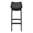 thumbnail image 6 of Home Square Polypropylene Patio Bar Stool in Black - Set of 2, 6 of 13