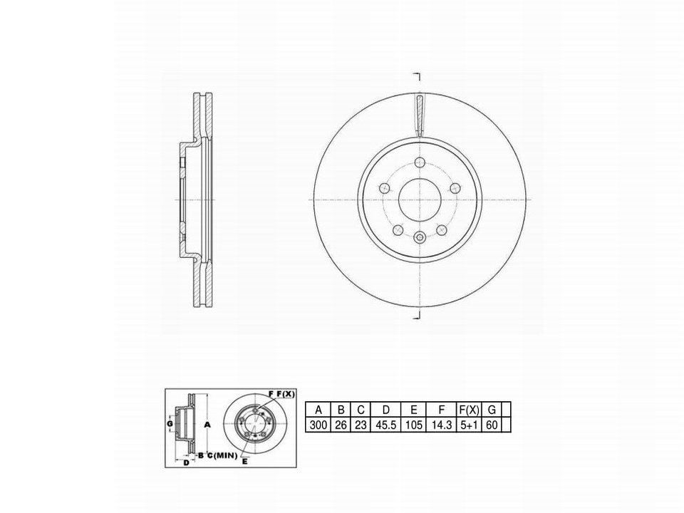 Winstop Brake Rotor, Front WS249511, Chevrolet Trax 2022-2013