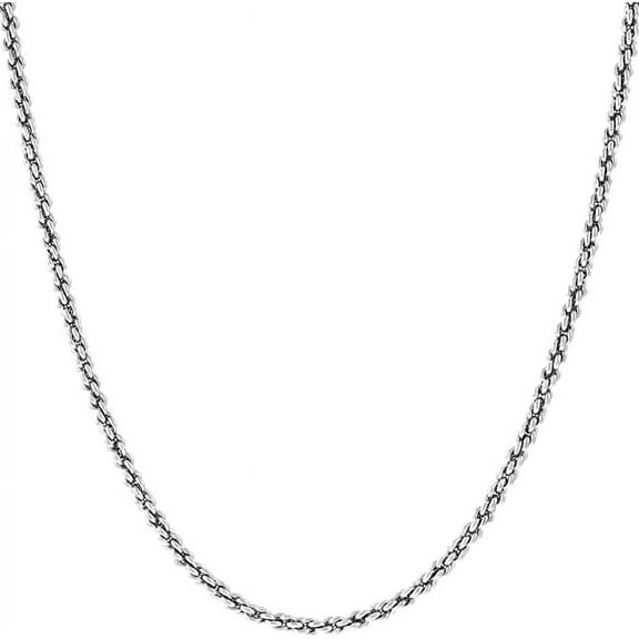 LIFETIME JEWELRY 1mm Rope Chain Necklace 24k Real Gold Plated -Men and Women (18 inches)