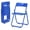 Dark Blue, variant on LiteHaven 6 Pcs Folding Chair, 350LBS Lightweight Foldable Plastic Chair, Reinforced Metal Frame Easy to Fold & Store for Indoor & Outdoor, Wedding, Party, Meeting Room, Patio and Garden,Mint Green