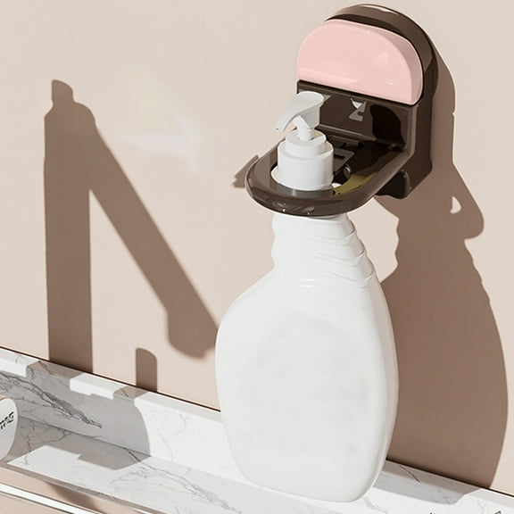 Vacemry Under $5 Bathroom Organizer, Suction Cup Soap Dispenser Holder, Adjustable Shower Gel Shampoo Bottle Rack, No Drill Wall Mount Storage for Bath Tub