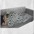 thumbnail image 6 of Seahorse Soft Flannel Fleece Throw Blanket, Repeating Pattern Tribal Style Abstract Seahorse Design in Various Forms, Cozy Plush for Indoor and Outdoor Use, 50" x 60", Black and White, by Ambesonne, 6 of 6