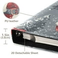 thumbnail image 3 of FORMRS 3 Ring Photo Album 4"x6" Self Adhesive Large Capacity PU Leather Cover, Christmas Santa, 3 of 8