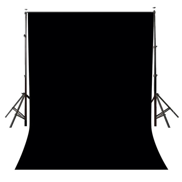 LYLYCTY County Background 5x7ft Non-Woven Fabric Solid Color Black Screen Photo Backdrop Studio Photography Props LY062